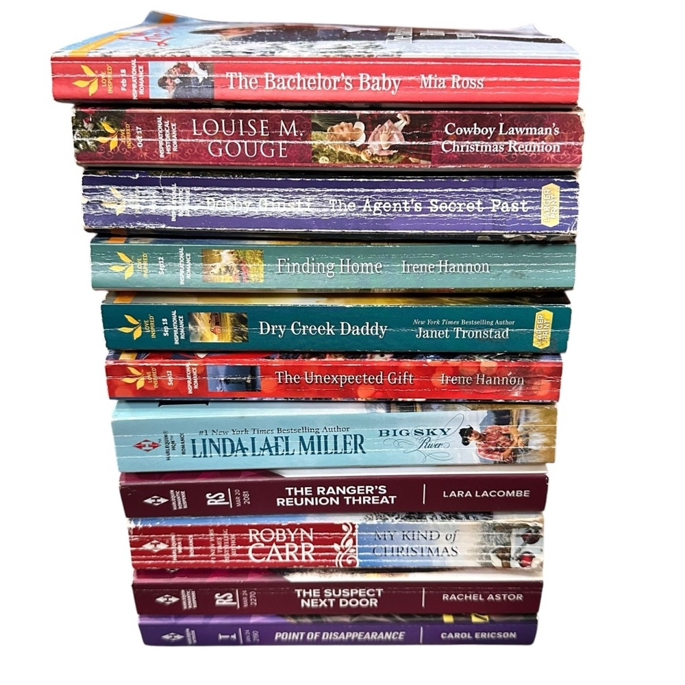 Lot of 11 Romance Book Harlequin Love Inspired Suspense Historical Inspirational